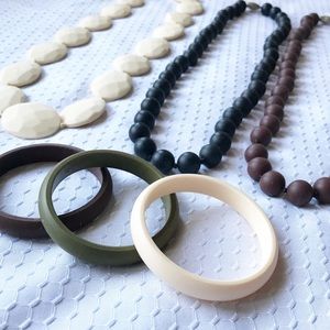Chewbeads Teething Necklaces and Bracelets Set